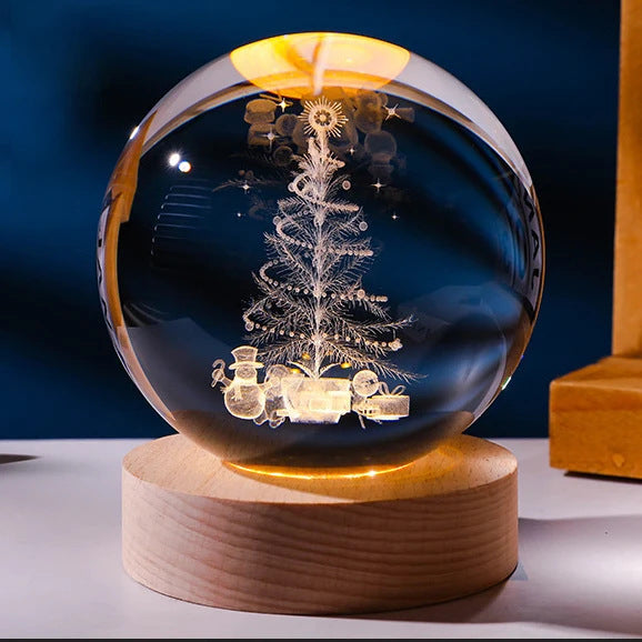 Bring the universe into your home with the Luminous Starry Sky and Moon Crystal Ball Night Lamp!