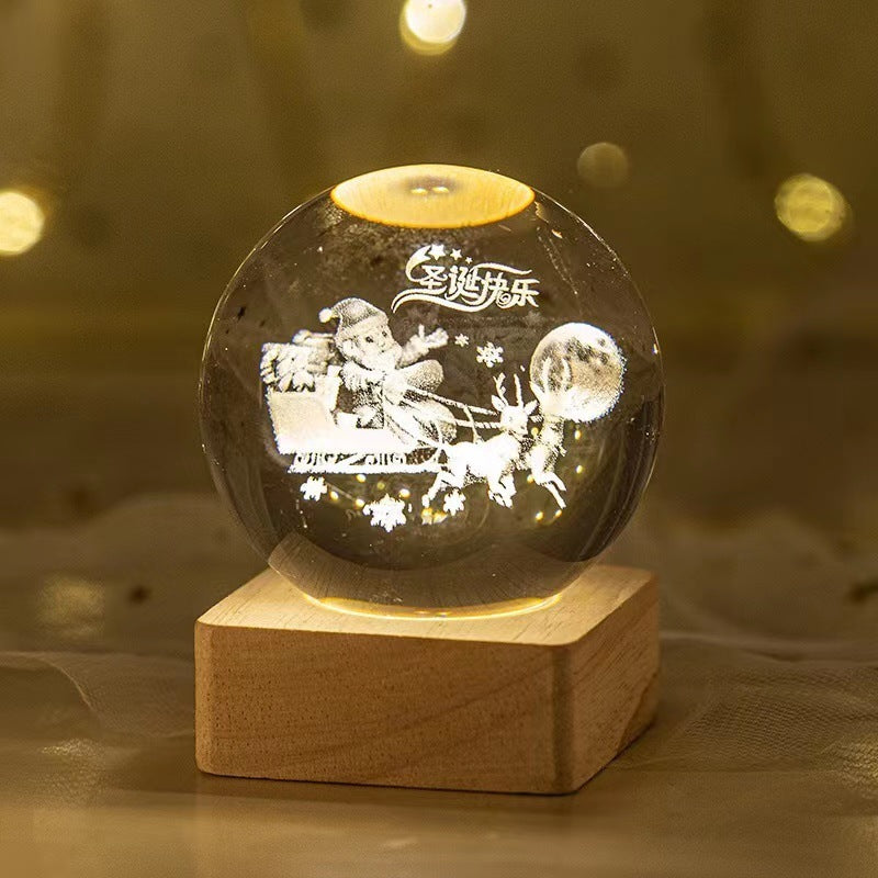 Bring the universe into your home with the Luminous Starry Sky and Moon Crystal Ball Night Lamp!