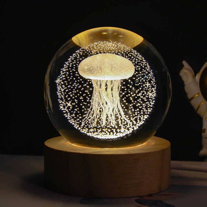 Bring the universe into your home with the Luminous Starry Sky and Moon Crystal Ball Night Lamp!