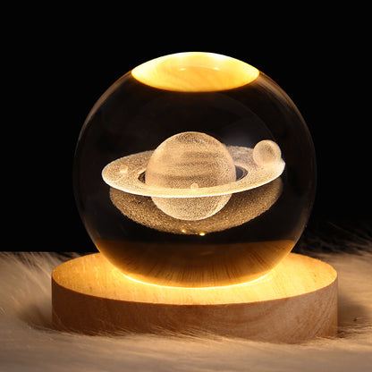 Bring the universe into your home with the Luminous Starry Sky and Moon Crystal Ball Night Lamp!