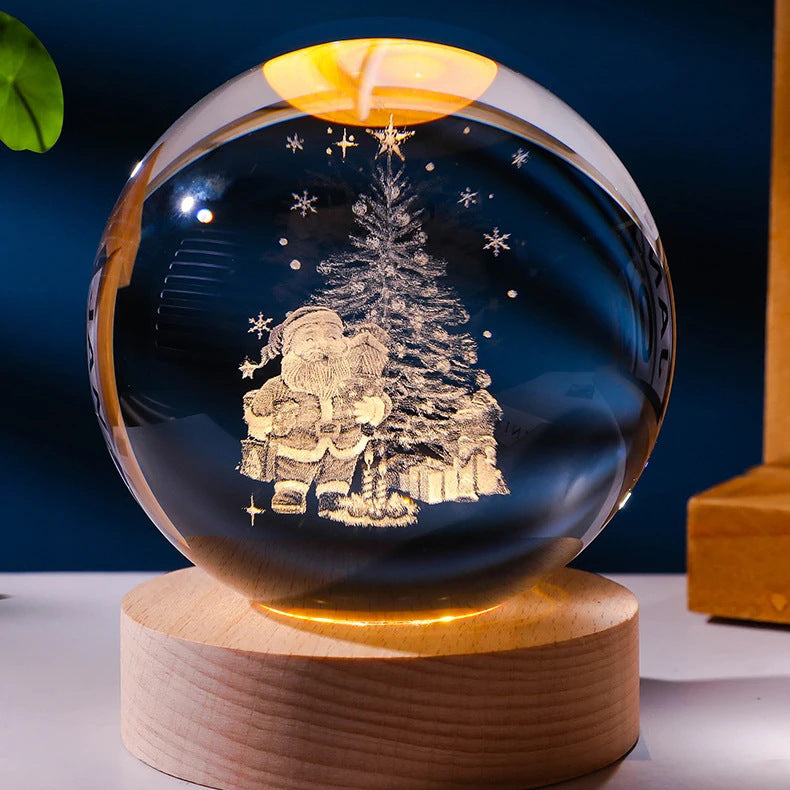 Bring the universe into your home with the Luminous Starry Sky and Moon Crystal Ball Night Lamp!